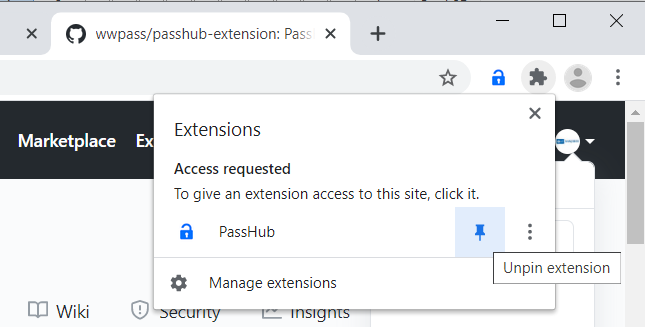 Chrome pin extension
