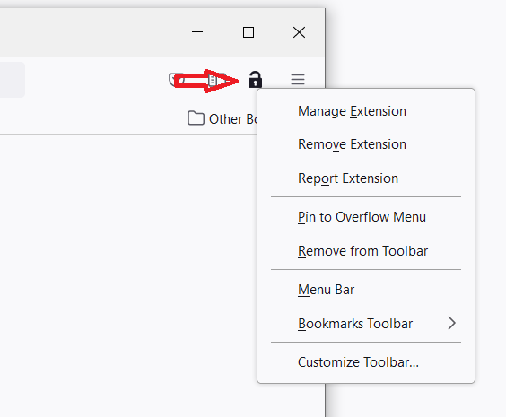 Manage extension