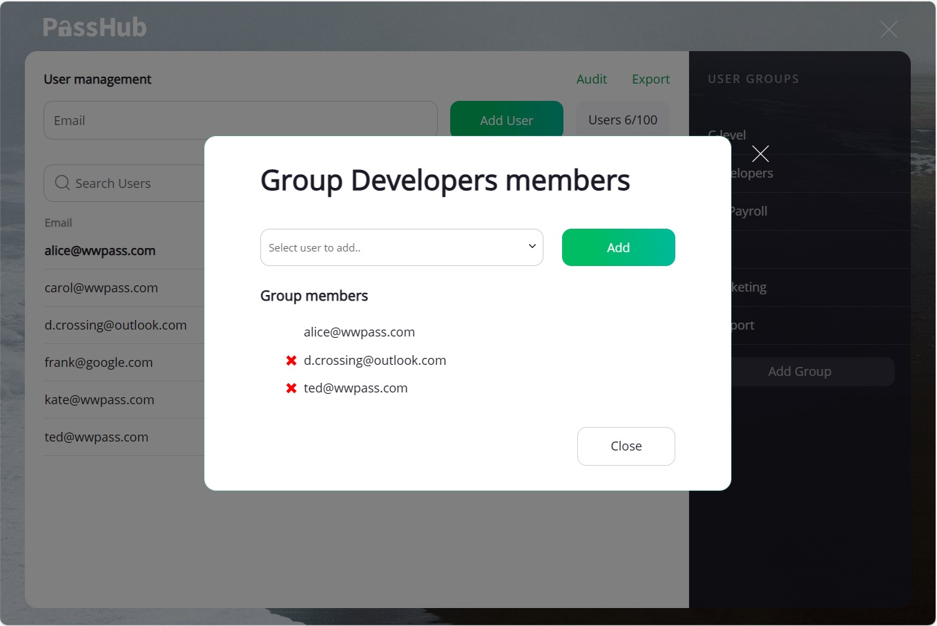 User Group Members